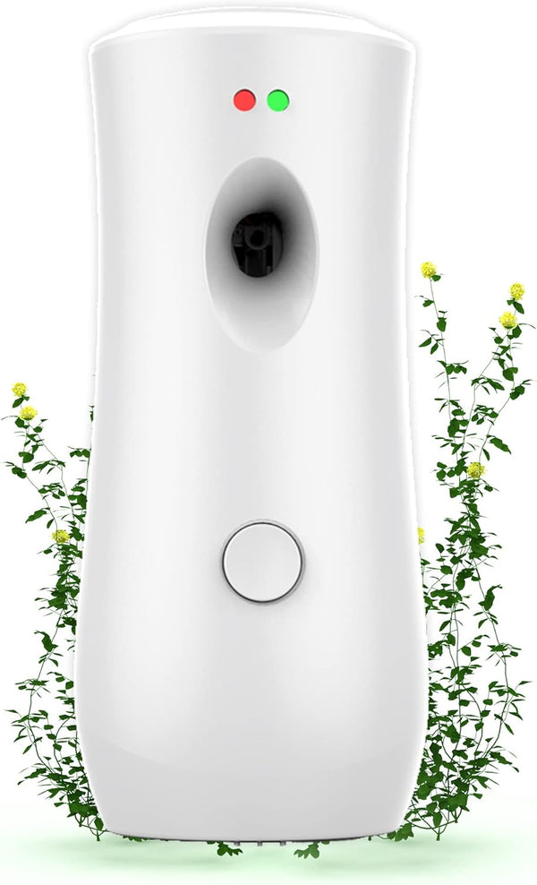 Automatic Air Fragrance Dispenser, Wall-mounted Aerosol Spray Air Freshener for Home, Offices, Schools, White