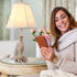 3-Way Dimmable 2 (Pack 1-Beige LALISU Farmhouse Table Lamp Touch Control Table Lamp, Modern Nightstand Lamp with USB