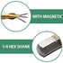 10Pcs PH2 Anti Slip Screwdriver Bit Set, 1/4 Inch Hex 25mm Length Titanium Magnetic Drill Bits for Electric Screwdriver