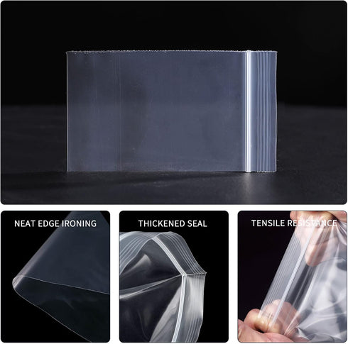 Mini Ziplock Bags 2x2 - 400pcs Transparent Small Plastic Bags for Jewelry, Pills, Coins