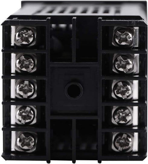 YXQ REX-C100 Temperature Thermostat Controllers Digital Intelligent PID LED, 100 - 240VAC, K Sensor, 40A Solid State Relay, Heat Sink (REX-C100 + K + 40A SSR+Heat Sink)