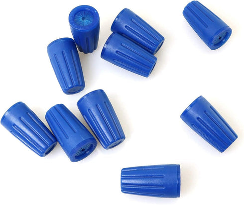 Waterproof Wire Connector 10PCS Blue Waterproof Weatherproof Twist-On Grease Caps Outdoor Electrical Wire Nuts by Longdex