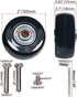 50 x 18mm Set of 4 Luggage Suitcase Replacement Wheels, Rubber Swivel Caster Wheels Bearings Repair Kits