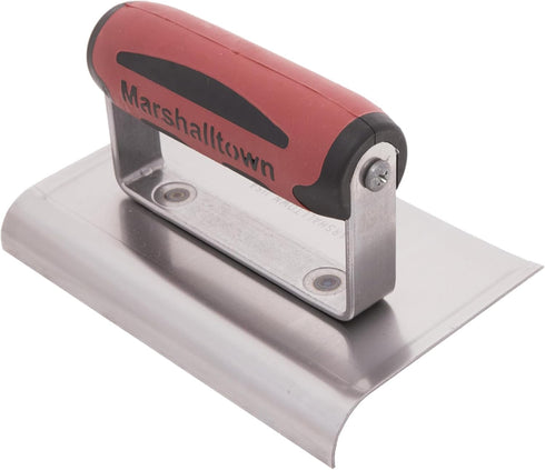 MARSHALLTOWN Curved Concrete Edger, 6 x 4 High Carbon Steel Blade, 5/8 x 1/2 Lip, Made In The USA, 138D by Marshalltown