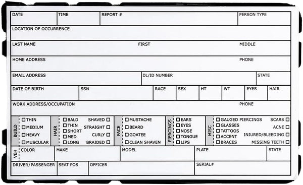 TPK Tactical Pocket Klipboard - Pocket Clipboard for First Responders, Fits 3" x 5" Index Cards