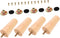NUOBESTY 4sets Nordic Style Solid Wood Furniture Legs of Replacement Feet for