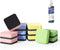Mini Magnetic Dry Erase Eraser, 12 Pack with 1 Bottle of 3.4 oz Whiteboard Cleaner, for Classrooms, Home, Office