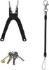 uxcell Retractable Coil Springs Lanyard, 3 Pcs Keychain Cord Holder Strap with Lobster Claw Clasps, Anti-Theft Security