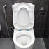 Cauaoa 8Pcs Set, Transparent Toilet Seat Bumper Silicone Strong Adhesive Toilet Seats Lid Bumpers, Toilet Seat Buffers