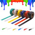 Electrical Tape Colors 6 Pack, 0.7-Inch by 30 Feet, 600V Dustproof Adhesive for Home Vehicle Auto Car Power Circuit