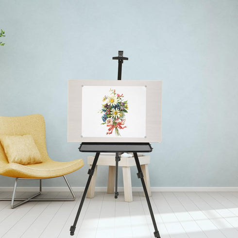 Operitacx Detachable Plastic Easel Tray for Painting, Sturdy Art Easel Pallet for Professional Use