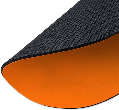 Non-Slip Round Mousepad, FINCIBO Solid Orange Mouse Pad for Home, Office, and Gaming Desk