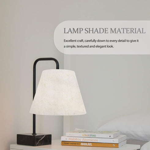 Uonlytech Lamp Shade Linen Pre-cut Round Craft Diy Making Cover Lampshade Material Fabric Floor Styrene Light Shade Cloth Desks White for Re Replacement Lamp Lamp Shades by Uonlytech
