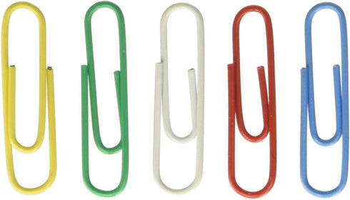 Universal 95001 Vinyl Coated Wire Paper Clips, 1-Size, 500 Count