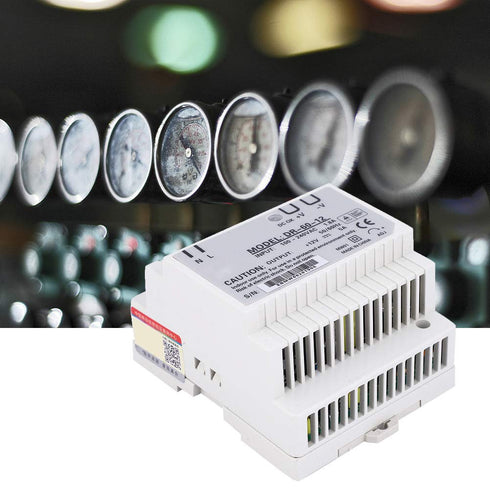 DR-60-12 DIN Rail Power Supply 100-240V 12V 5A 60W Single Output PWM Switching Electric Source Half-Bridge Signal Sources Industrial Equipment(DR-60-12)