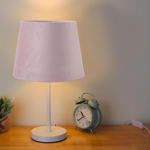 E27 E14 Small Lamp Shade, Table Floor Light Fabric Lampshade, Dual Use Hand Crafted Conical Shade, Soft Light for Home