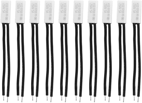 10pcs KSD9700 Normally Open Temperature Control Switch, Thermal Protector 250V 5A, 40-100? (50?)