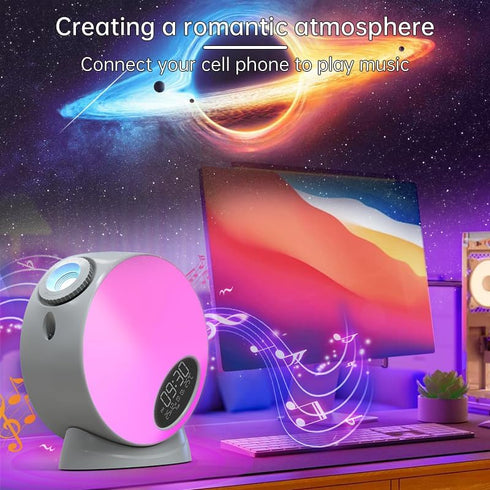 Noise,4K 13 Galaxy Projector, Planetarium Star Projector,Bedroom Night Light and Timer,with White Replaceable HD Galaxy