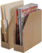 MobileVision Bamboo Vertical File Folder Holder & Office Organizer, Store Files, Magazines, Notepads, 2 Pack