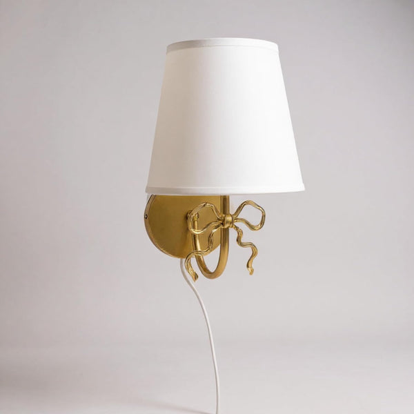 Bow Wall Lamp Elegant Coquette-Style Sconce Light for Bedroom, Hallway & Vanity