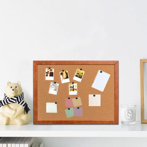 Picture Hanging Kit, Push Pins, Double Headed Thumb Tacks for Wall Hooks, 20 Pack, Black
