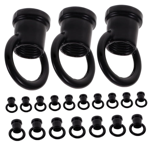 Veemoon 100 Pcs Strong Ring Hanging Light Hook Ceiling Hook for Chandelier Ceiling Lantern s Chandelier Swag Eye Bolts