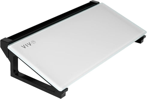 VIVO 16 x 7 inch Desktop Whiteboard with Marker Slot, Non-Streak White Surface, Black Frame