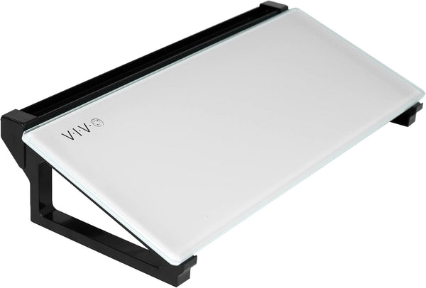 VIVO 16 x 7 inch Desktop Whiteboard with Marker Slot, Non-Streak White Surface, Black Frame