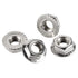 5/16-18 Serrated Flange Nut Hex Lock Nuts, Stainless Steel 304, Bright Finish, Quantity of 40