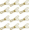 Rurili 50 Pcs Metal Wire Hollow Out Multi-Purpose Utility Clips, Small Paper Clips, Clothespins for Office School Home