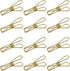 Rurili 50 Pcs Metal Wire Hollow Out Multi-Purpose Utility Clips, Small Paper Clips, Clothespins for Office School Home