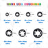 Glarks 280Pcs Internal Tooth Starlock Push On Locking Washers Speed Clips Fasteners Assortment Kit