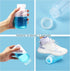 Tatuo 24 Pcs Sample Bottle Wide Mouth Reagent Bottle 8.4oz with Lids, Translucent Plastic Bottles for Laboratories