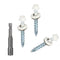 Metal Roofing Screws 10 x 1-1/2 inch, Brite White Hex Head Sheet Metal Roof Screw with EPDM Washer (250Pcs)