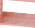 Glomora 2 Layer Desktop Shelf, Foldable Double Stacking Storage Rack with Side Guardrail, Cosmetic Stationery Organizer