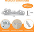UBANU 24 Pack Universal Furniture Corner Brace Connector with Screws, Stainless Steel Angle Corner Triangle Support