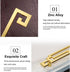 4PCS Chinese Style Cabinet Pull Handles, Drawer Pulls, Closet Hardware for Furniture Dresser Drawer with Screws