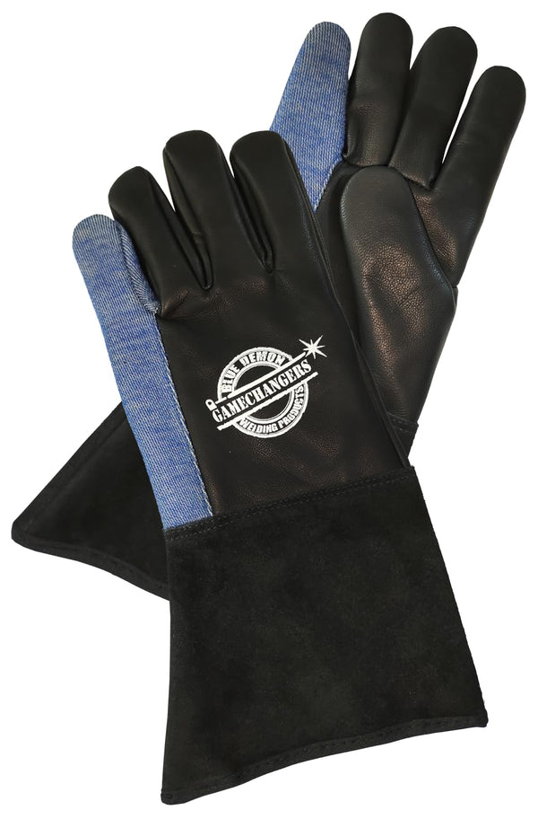 BLUE DEMON Gamechangers Long Johns Welding Gloves (Large) Black