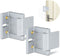 JIADAXIN 2 Pack Door Latches for Top of Door, Silver Door Reinforcement Lock