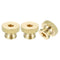 uxcell 3Pcs M8 Knurled Thumb Nuts, Brass High Head Round Knobs Fasteners for 3D Printer Parts, Machine Tools