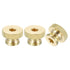 uxcell 3Pcs M8 Knurled Thumb Nuts, Brass High Head Round Knobs Fasteners for 3D Printer Parts, Machine Tools