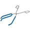 uxcell 3 Prongs Lab Beaker Tongs, Stainless Steel 11.81-inch Opens Up to 215mm Width, 2Pcs Blue