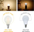 Dimmable G15 Bulb(25W 2W E12 Bulb, G15 Bulb 200 3000K, 6-Pack Frosted LED Light Equivalent), Globe LED Small Chandelier