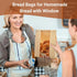 100 Pack 13.7" 8.2" 3.5" Packaging PAICUIKE Large Kraft Paper Bread Bags for Homemade Bread Sourdough Bags x x with Tin