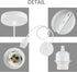 E26 1M/3.28FT Industrial Mini Pendant Light Kit UL White Pendant Light Kit Vintage Retro Edison Hanging Lamp