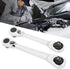 Tomotato 1/4-Inch Mini Double Headed Ratchet Wrench, 72 Tooth Drive Socket and Screwdriver Bit for Tight Spaces