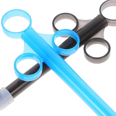 2Pcs 1 16.5X6.8CM Healifty Oil Syringe Douche Cleaner: Personal Lubricant Applicator Anal Vagina Cleaning Kit Reusable