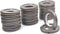 Ailejia Curtain Grommet Kit, 20 Pack, 1.7 Inch Inner Diameter Silencer Sliding Brown Shower Grommets, Reusable ABS