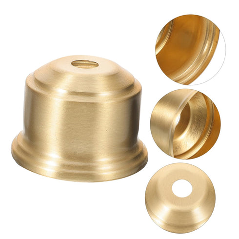 2pcs E27 Bulb DOITOOL Vintage Brass Lamp Socket Cup Half Thread Heavy Duty Metal Holder for Floor and Table Lamps