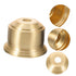 2pcs E27 Bulb DOITOOL Vintage Brass Lamp Socket Cup Half Thread Heavy Duty Metal Holder for Floor and Table Lamps